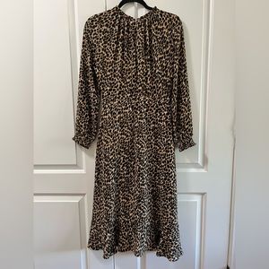 Jcrew Factory size 4 chetah print mid length dress